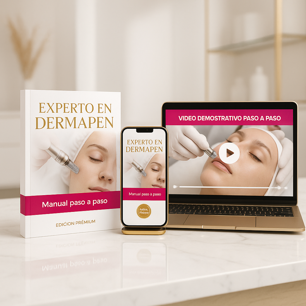 Experto en Dermapen Facial [Pack Ebooks + Curso en Videos] + 6 BONOS de regalo Extra